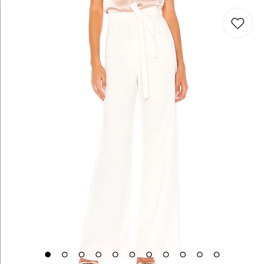 Amanda Uprichard at REVOLVE Ivory Ariya Pant